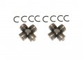 Precision Drive Shaft Universal Joints For Kawasaki 49050-1002 Set Of 2 Reduced Vibration Heat Treated Fits Mule 610 2510 3010