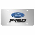 Ford F-150 2008-2014 3d Dual Logo Mirror Chrome Stainless Steel License Plate Official Licensed