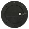 Locking Fuel Door For 2006 2010 Hummer H3 And H3t Black Powder Coated Aluminum Filler Tank Gas Cap Cover Go-5607