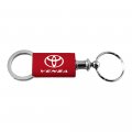 Au-tomotive Gold Anodized Aluminum Valet Keychain For Toyota Venza Red