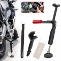 Guaimi Motorcycle Rear Wheel Lift Stand Portable Paddock Chain Cleaning Brush Tool Kit For Lubrication-red Red