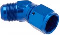 Dna Motoring Ft-1-9007-10-bl 10an An-10 5 8 Male Female 45 Degree Bulkhead Flare Aluminum Finish Fitting Blue