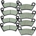 Front And Rear Brake Pads For Polaris Rzr Xp 900 Ranger 800 700 500 Non Sintered Organic Kevlar 4 Pairs 8 Pcs Ck452 2-354 2