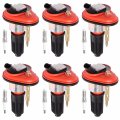 Ena Set Of 6 Red Ignition Coil With Iridium Spark Plug For Chevrolet Gmc Colorado Trailblazer Canyon Envoy Ascender Bravada