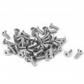 A M2x6mm Hex Socket Flat Head Countersunk Bolts Screw 50pcs