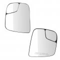 Trq Exterior Side View Door Mirror Glass Manual Spotter Pair Compatible With Nissan Nv200