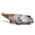 Halogen Model Factory Style Projector Headlight Lamps For Mazda 3 10-13 Passenger Right Side Chrome Housing Amber Corner