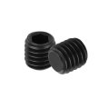 10pcs Hex Socket Grub Screw M8x8mm Alloy Steel Head Set Screws Flat Point Bolt For Door Handles Light Fixture Repair Black