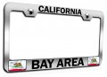 California Bay Area License Plate Frame Heavy Duty Alloy Steel Tag Holder For Suv Autos And Trucks Powder Coated All Weather