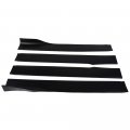 G-plus Universal Rocker Panel Extension Splitter Lip Double-sided Tape Not Included Body Side Skirt Kit Black 4 Pcs
