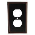 Cosmas 65049-orb Oil Rubbed Bronze Single Duplex Electrical Outlet Wall Plate Cover