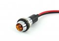 Pilotlights 12 Volt Dc Pilot Light 12mm Panel Indicator Yellow Led 12vdc