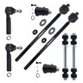8pc Set Front Suspension Kit Fit 2000-2001 2003 For Dodge Neon Sx 2 0 Plymouth Inner Outer Tie Rod End Lower Ball Joint Sway