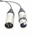 100 Ft Plenum Xlr Male To Female Balanced Pro Audio Cable For Microphone Speaker Or Pa System Black Jacket Cl3 Rated