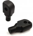 Black Footpeg Adapter For 2018 Later Softail Fat Boy Flfb Bob Fxfb Billet Aluminum Passenger Foot Pegs 1 Pair