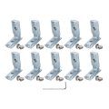 10pcs T Slot L-shape Interior Inside Corner Connector With M6 Screws And Wrench For 3030 Series Aluminum Extrusion Profile 15mm