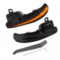 X Autohaux Mirror Turn Signal Light For Toyota Tacoma Highlander Rav4 Mk3 N300 81740-58010 81730-58010 Sequential Smoked Lens