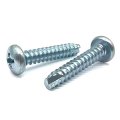 100 Pieces 8-18x1 Phillips Pan Head Type Bt Thread Cutting Screws Zinc Clear