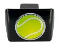 Elektroplate Tennis All Metal Black Hitch Cover For Trucks And Suvs Fits Standard 2 Trailer Receivers Premium Weatherproof