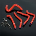 Silicone Radiator Coolant Hose Clamps Kit For Kawasaki Kx250 1990 1991 1992 1993 Red 3 Ply Nylon Reinforcement 4 5mm Thickness