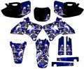 1998-2002 Yz 250 F 4-stroke Jester Blue Senge Graphics Complete Kit For Yamaha