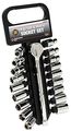 Performance Tool W38301 19 Piece 3 8 Drive Sae And Metric 6 Point Socket Set With Ratchet