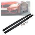 Hecasa Side Skirts Extension For 2015-2020 Bmw F82 F83 M4 Rocker Panels Guard Body Kit Replacement Splitter Performance Style