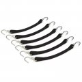 The Rop Shop Pack Of 6 9 Black Rubber Tarp Strap For Truck Flatbed Sturdy Heavy Duty