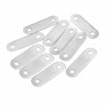 Repair Plate 48mmx15mm Flat Fixing Mending Corner Brace Bracket Connector Pack Of 10