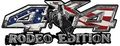 Reflective Rodeo Edition Bucking Bronco 4x4 Atv Truck Or Suv Decals With American Flag