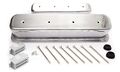 Valve Cover Pair For Small Block Chevy Tall 3 11 16 In Height Baffled Polished Aluminum Center Bolt With Grommets And Hardware