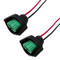 2pcs H11 Low Beam Headlight Bulb Plug Connector Wire Pigtail Harness For 2015 To 2021 Honda Civic Female Socket Wiring
