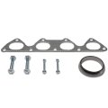 Dna Motoring Gktset-hc88-b18-41 Aluminum Exhaust Manifold Header Gasket Set Replacement