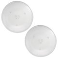 2-pack Wb49x10063 Microwave Glass Turntable Plate Replacement For General Electric Dvm1850mm2bg 14 1 8 Inch Tray