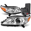 Chrome Housing Amber Corner Projector Headlight Lamps Tool Kit Compatible With Sienna 11-17