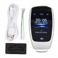 Aramox Smart Remote Key Universal Tk900 Lcd Touch Screen Keyless Entry For Start Stop Engine Button Models Silver