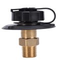 Rv Water Inlet With Brass Check Valve Filter Screen 3 Inch Flange 1 2 Internal Thread For Trailers Boats Black