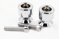 10mm Swingarm Spools Chromed For Ninja 250r 650r Zx 6r 9r 10r 12r 14r Z1000 Billet Aluminum Motorcycle Sliders Pair