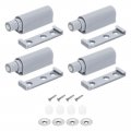 Uxcell D3 Magnetic Push Latches 4pcs To Open Door Latch Touch For Wardrobe Cupboard Drawers Grey