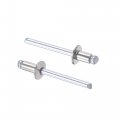 Uxcell Blind Rivets 304 Stainless Steel Pull Core Decoration 5mm Diameter 8mm Grip Length Silver Tone 25pcs