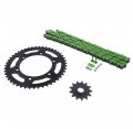 520 112l Green O Ring Chain And Sprocket Kit 13 47 For Kawasaki Klx400 2003 Steel Front Rear Sprockets