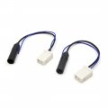 Uxcell 2pcs Plastic Car Female Stereo Radio Antenna Wire Harness Cable For Toyota