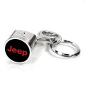 Jeep Engine Piston And Rod Metal Key Chain Red Chrome Finish Official Licensed Automotive Accessory 2 5 In X 0 75