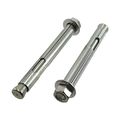1 2 X 2-1 4 Stainless Steel Hex Head Sleeve Anchors Box Of 25