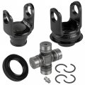 Caltric Front Drive Shaft Yokes And U-joint With Seal For Arctic Cat Alterra 700 2017 2018 2019