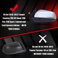 Gloss Black Mirror Covers For 2016 2023 Toyota Tacoma Trd Off Road Pro Sport Limited With Turn Signal Replacement Cap Set Yf105