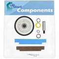 12001541 Drum Support Roller Kit 306508 Bearing Replacement For Maytag Mdg7658aww Dryer 303373 Wheel Tumbler Front Glide Rivets