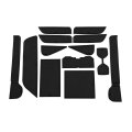 Non Slip Interior Mats For Toyota Rav4 2026 13 Piece Cup Holder Door Pocket And Console Protection Kit Black Rubber Custom Fit