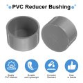 8 Pcs Pvc Pipe End Cap Fitting 63mm 2 5 Id Furniture Grade Plug Adapter Socket Fittings For Sewer Drain Connections Diy Garden