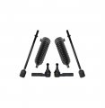 6 Pc Front Inner Outer Tie Rod Ends Steering Gear Bellow Kit Fits Left Right Side